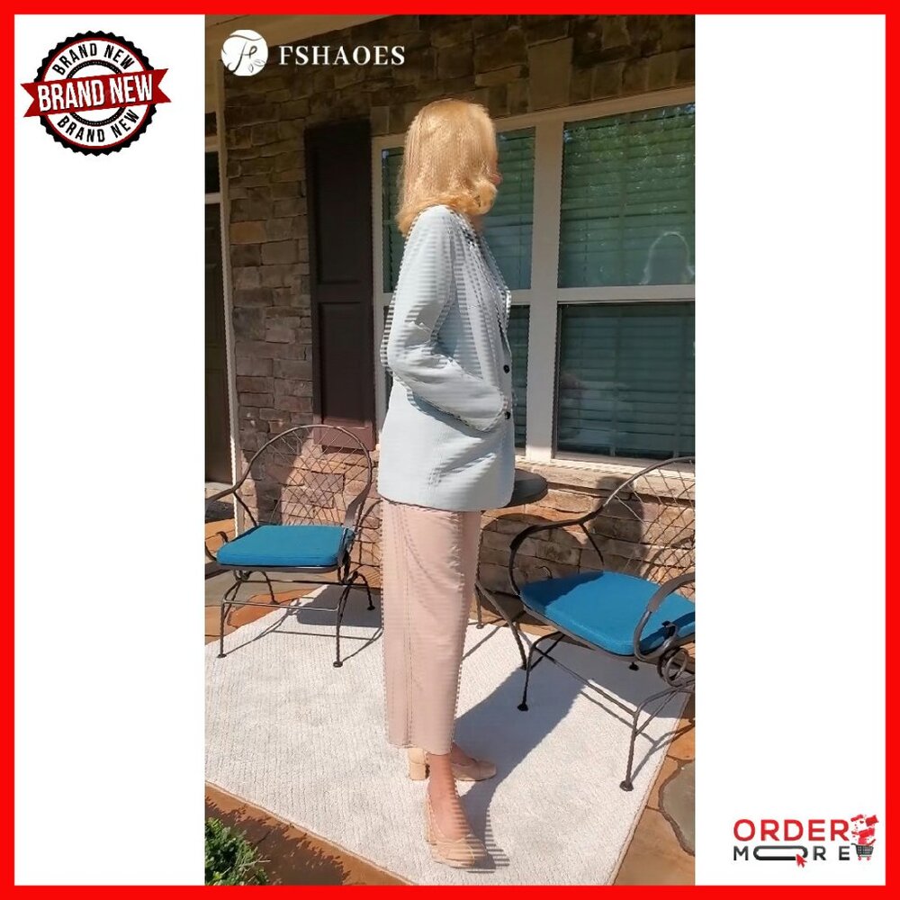 Oversized Blazer Lapel Button Down Work Office Ja… - image 6